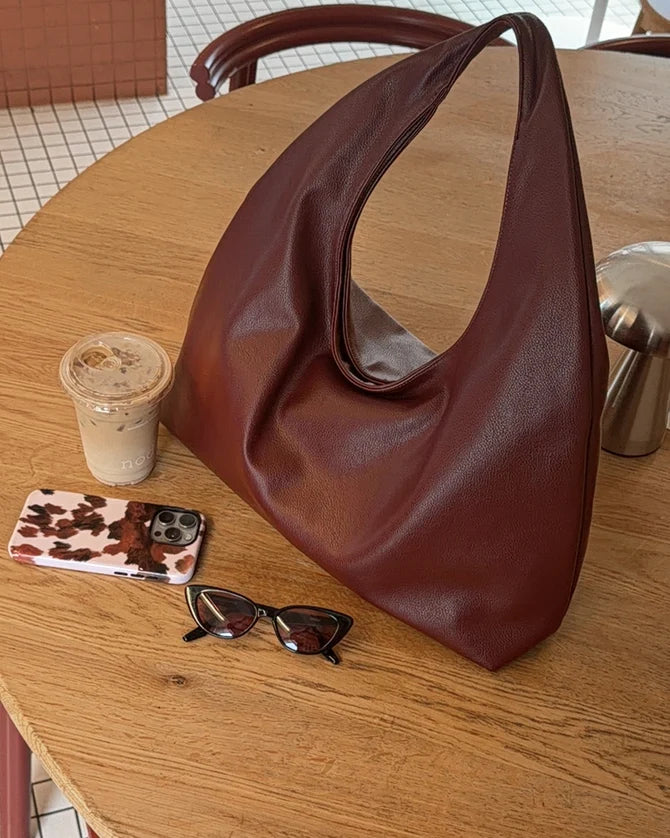 Monaco Shoulder Bag - Burgundy