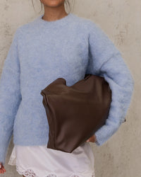 Monaco Shoulder Bag - Chocolate. Louenhide