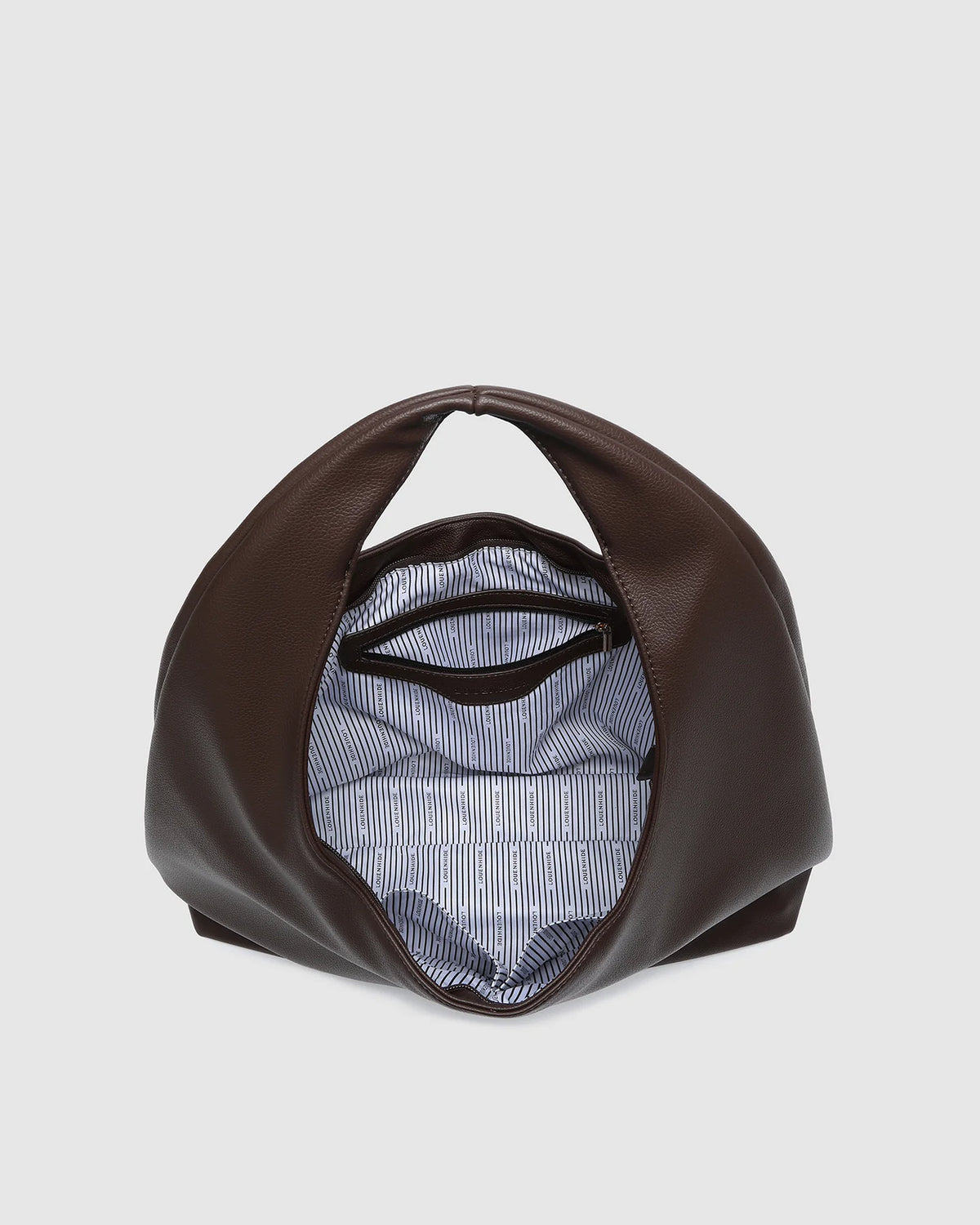 Monaco Shoulder Bag - Chocolate. Louenhide