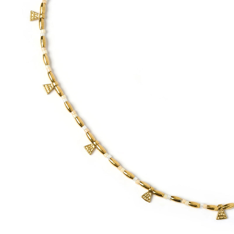 Natalia Gold Necklace - Vanilla
