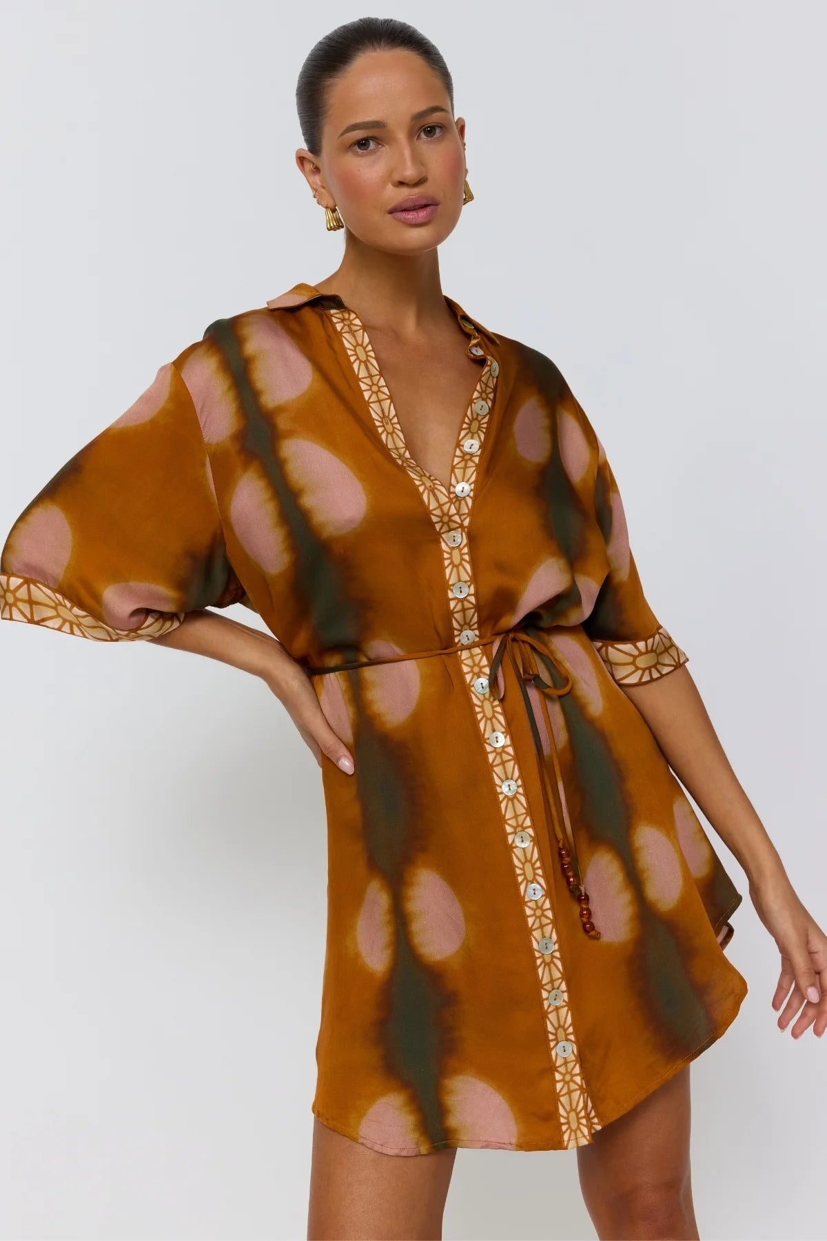 Lois Shirt Dress - Umber
