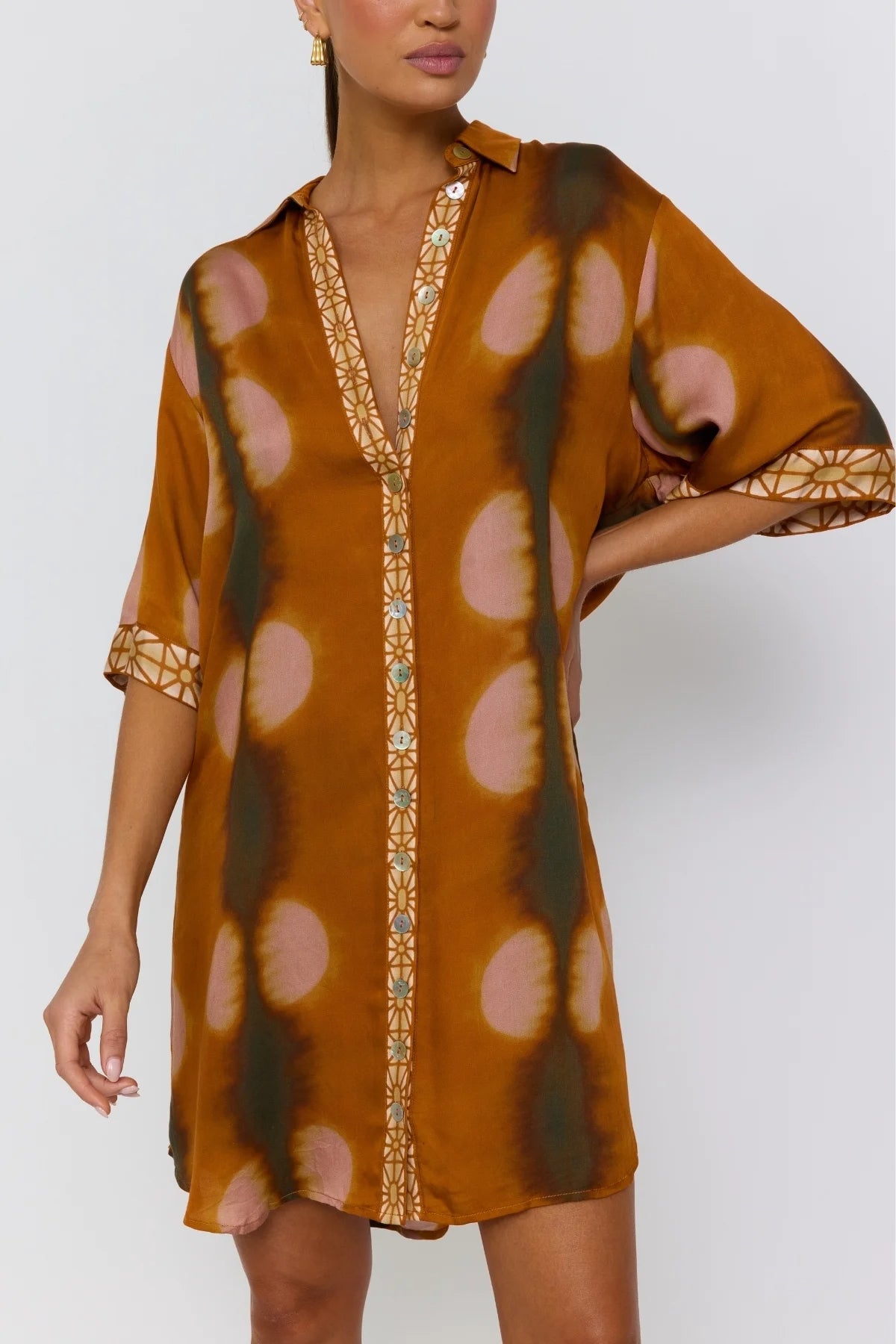 Lois Shirt Dress - Umber