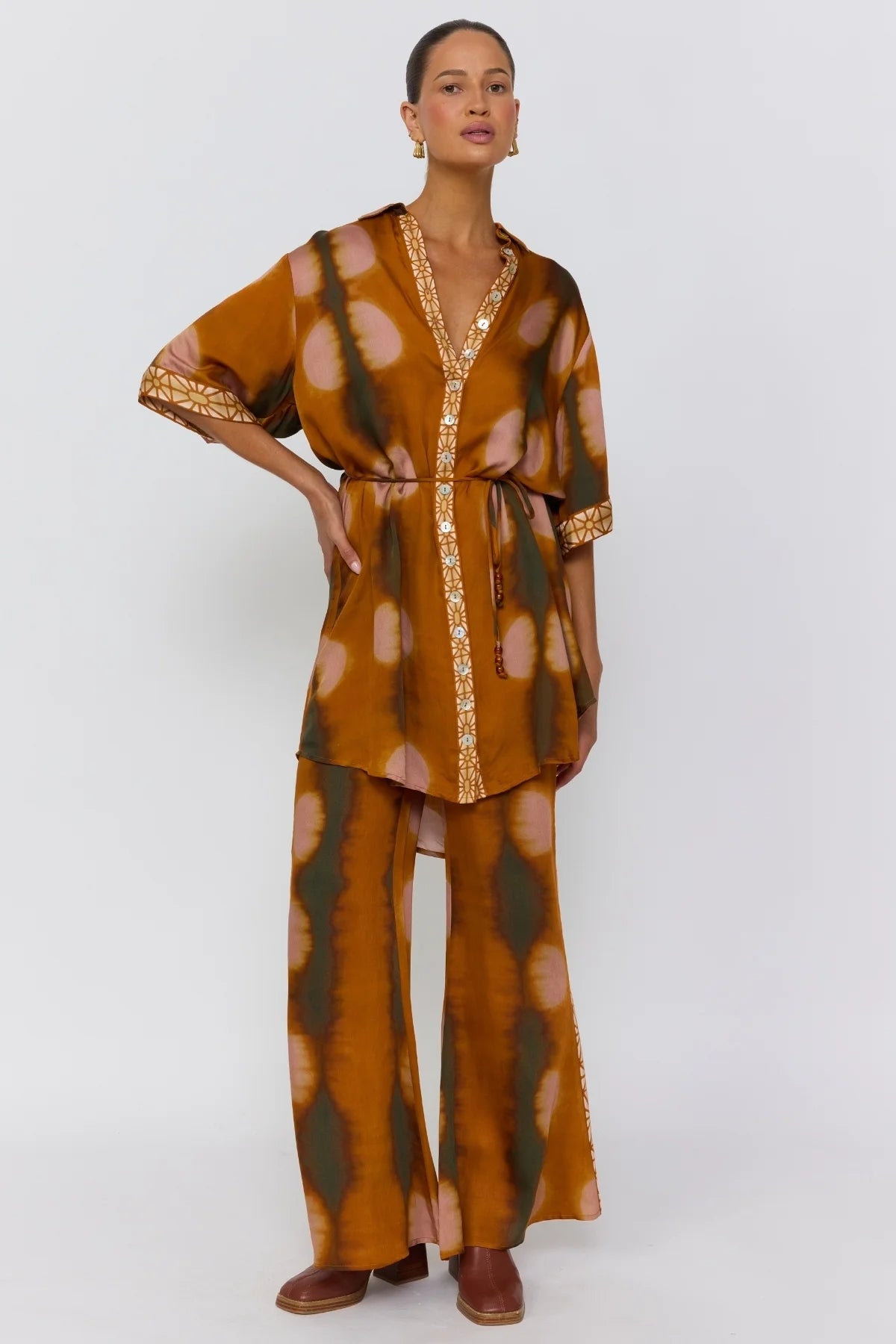 Lois Shirt Dress - Umber