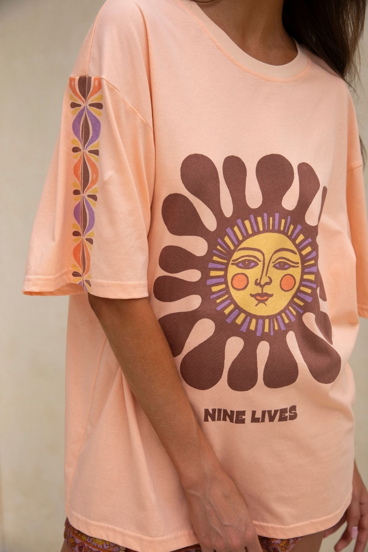 Rainbow Chaser Tee - Peachy