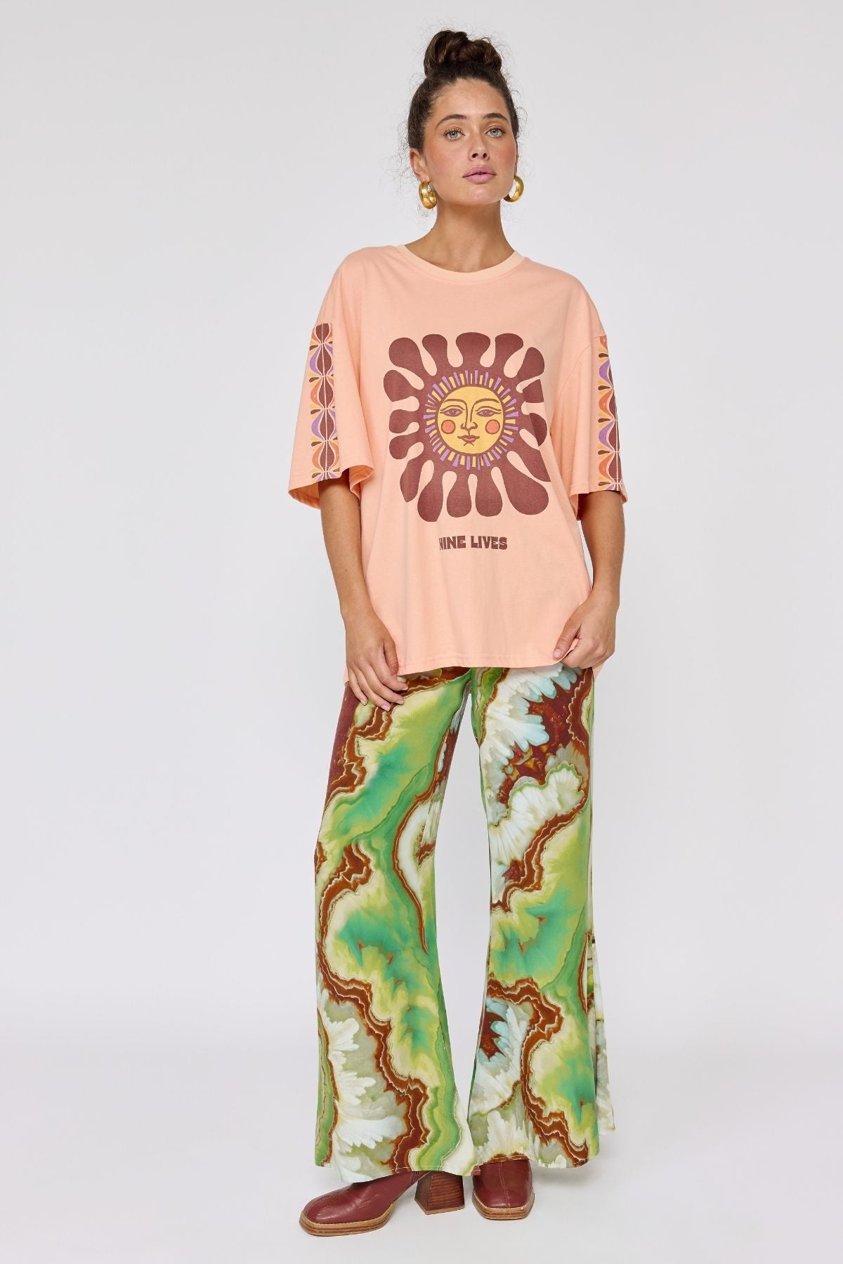 Rainbow Chaser Tee - Peachy