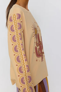 Soul Woman Long Sleeve Tee - Sand