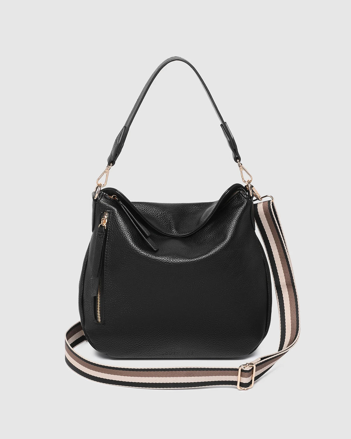 Nadia Shoulder Bag - Black. Louenhide