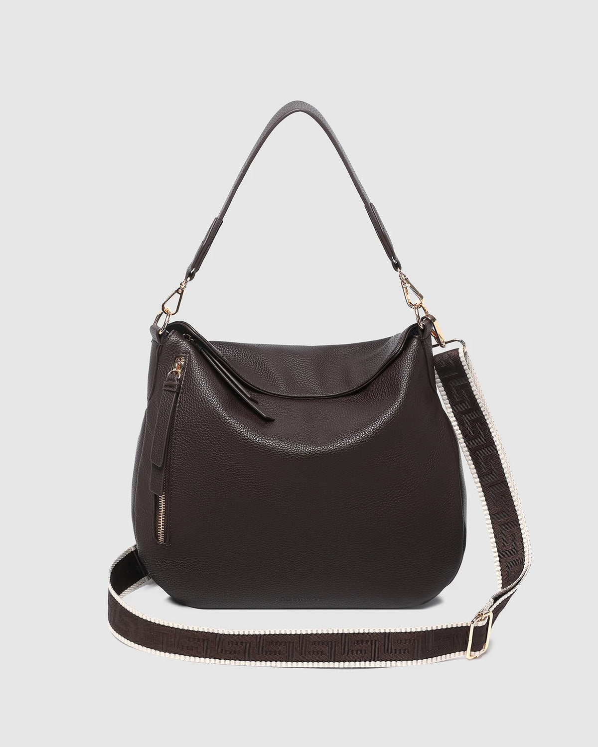 Nadia Shoulder Bag - Chocolate. Louenhide