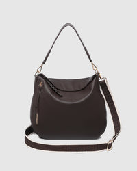 Nadia Shoulder Bag - Chocolate. Louenhide