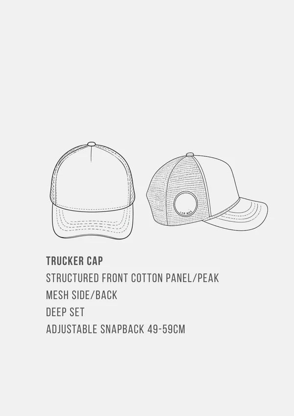 Navy Bandana Trucker