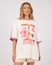 Oahu 05 Oversized Tee - Vintage White. All About Eve
