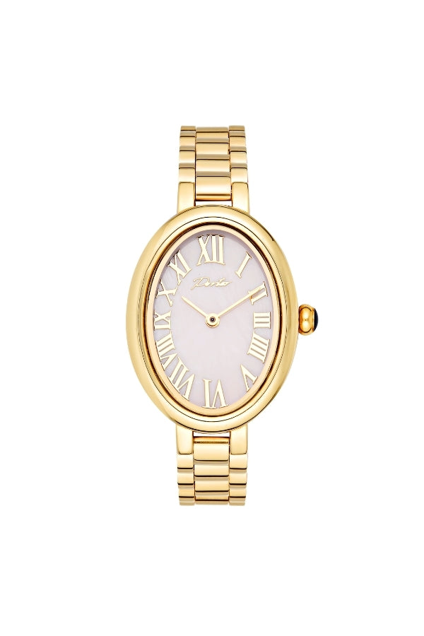 Baby Link Watch - Pearl Pink Face/Gold