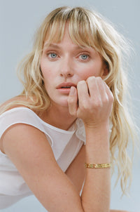 Dylan Bangle Gold - Celestial Clear