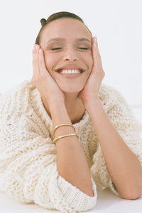 Dylan Bangle Gold - Celestial Clear