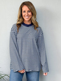 Paloma LS Stripe Tee - Nautical