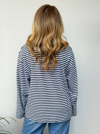Paloma LS Stripe Tee - Nautical