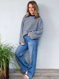 Paloma LS Stripe Tee - Nautical