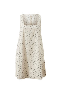 Parker Mini Dress - Putty Scattered Spot