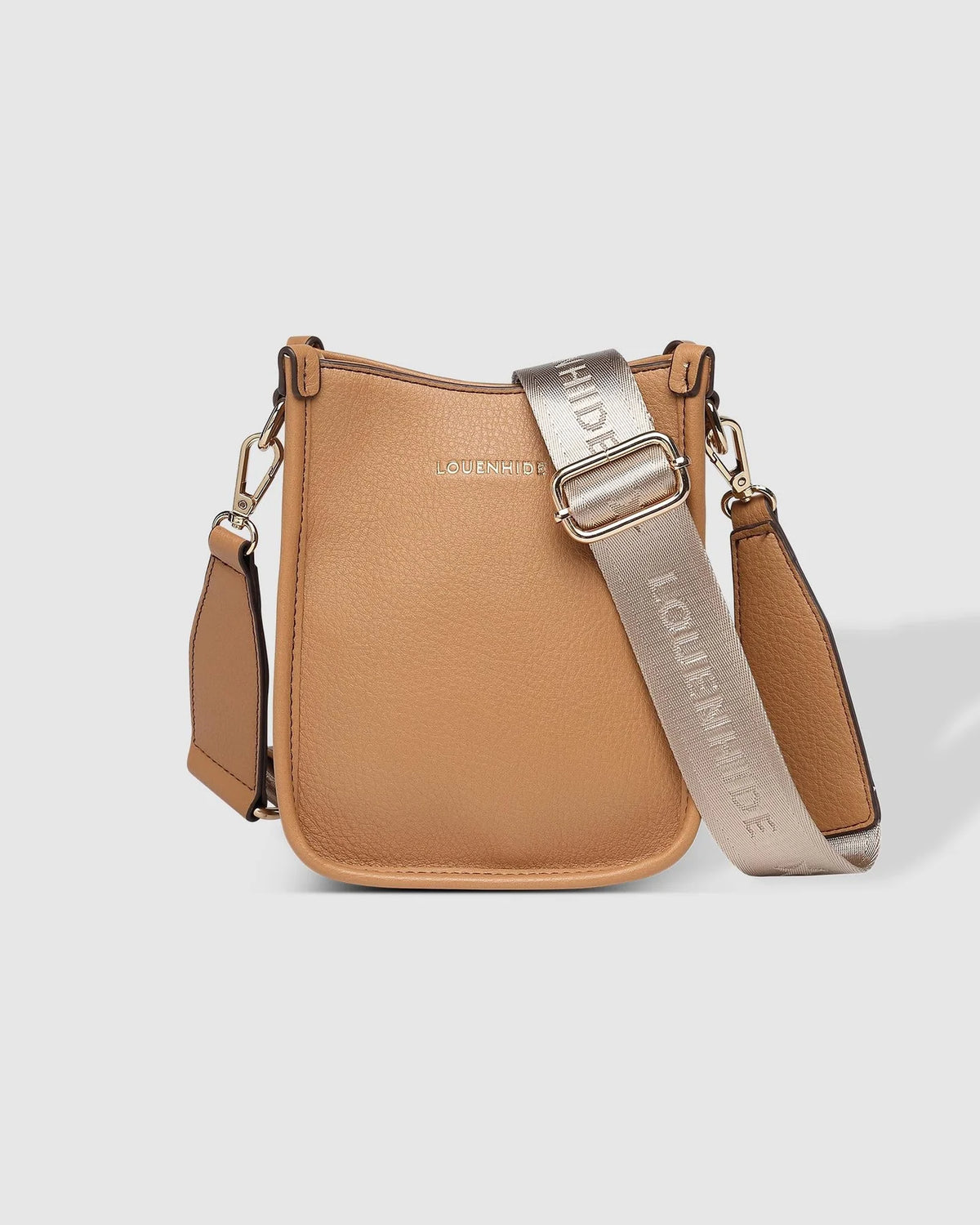 Parker Phone Crossbody Bag - Camel. Louenhide