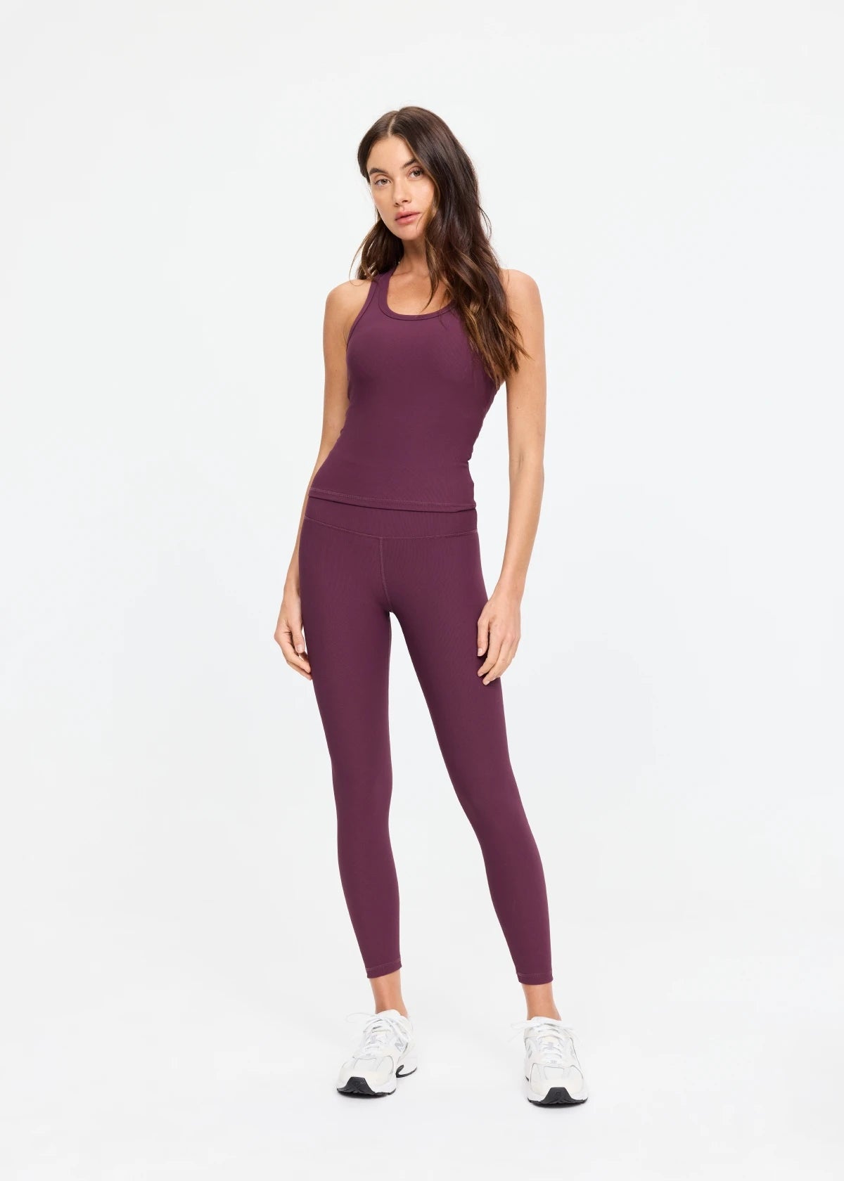 Pele 25in High Midi Pant - Plum. The Upside
