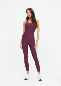 Pele 25in High Midi Pant - Plum. The Upside