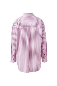 Peta Oversized Shirt - Sunfaded Pink Stripe. Ceres Life