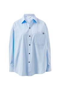 PETA OVERSIZED SHIRT - CHINA BLUE