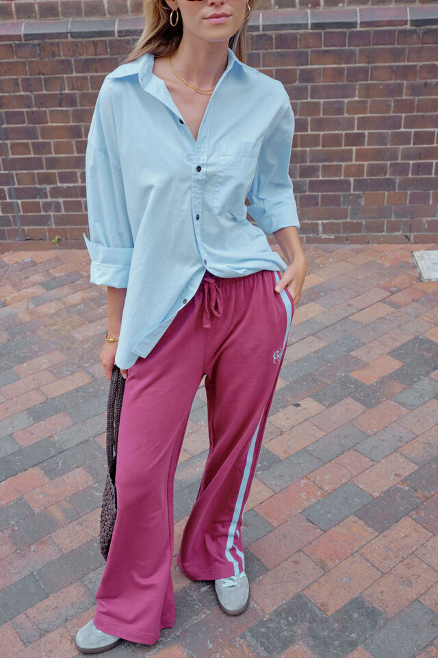 PETA OVERSIZED SHIRT - CHINA BLUE