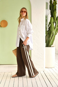 Peta Oversized Shirt - White Organic Cotton