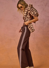 Petra Flare Pant - Chocolate