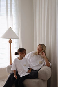 KIDS HEART TEE - CREAM