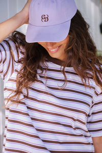 Pip Everyday Cap - Orchid/Milk Choc- Monogram