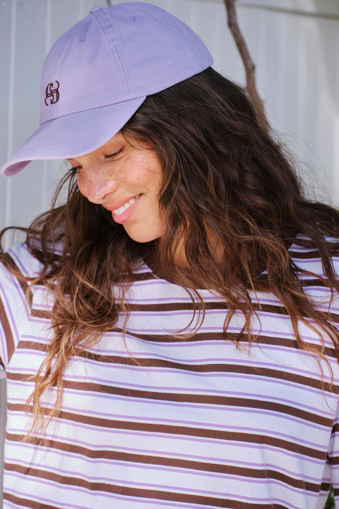 Pip Everyday Cap - Orchid/Milk Choc- Monogram