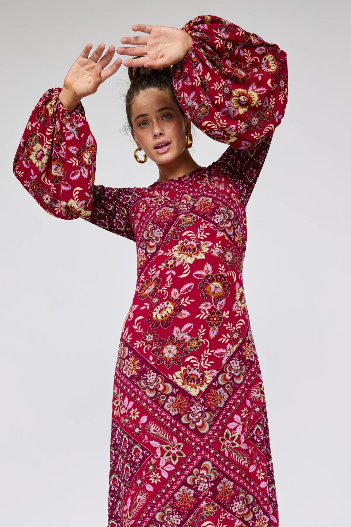 Quartz Gown - Pomegranate