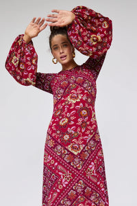 Quartz Gown - Pomegranate