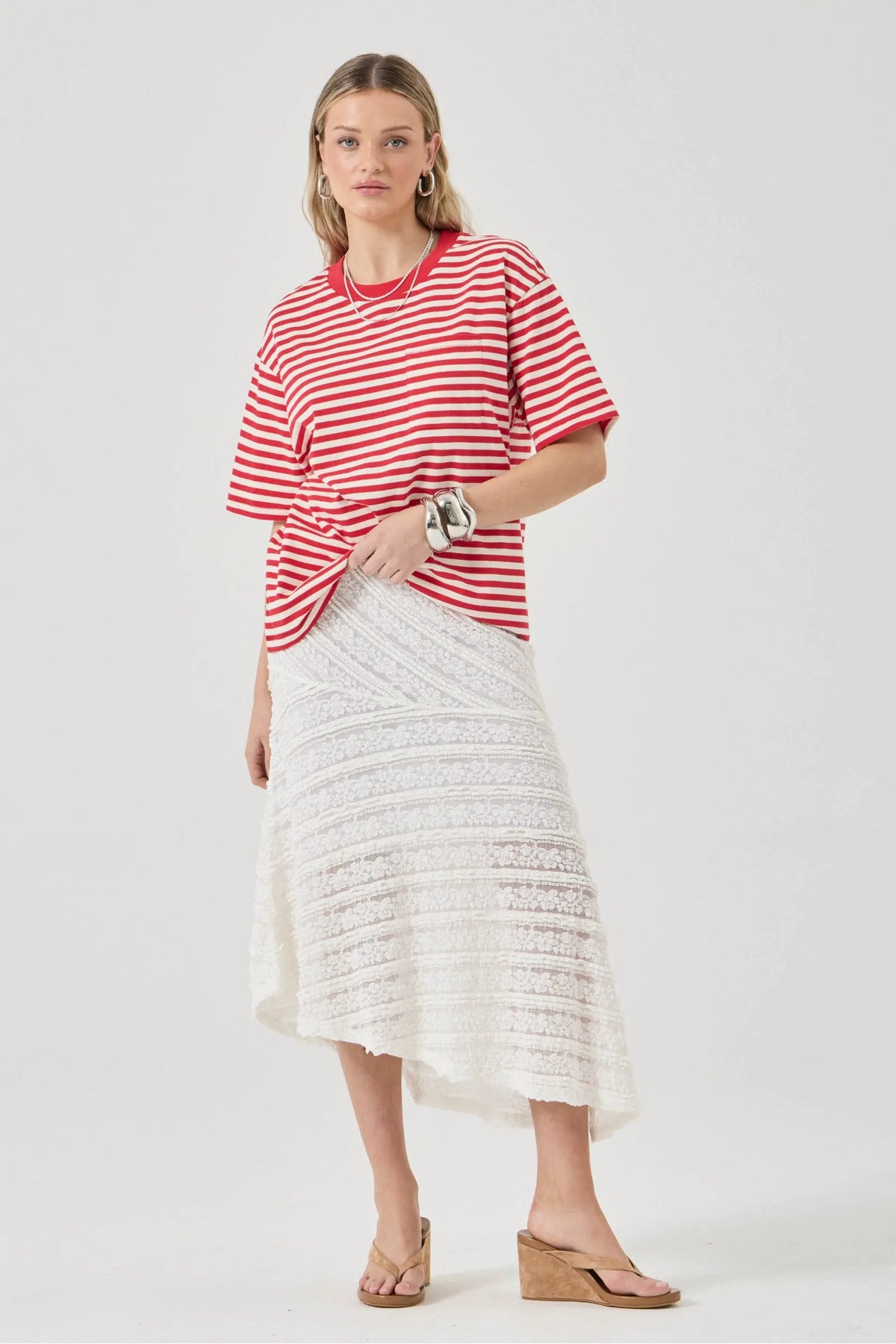 Off Duty Tee - Candy Stripe