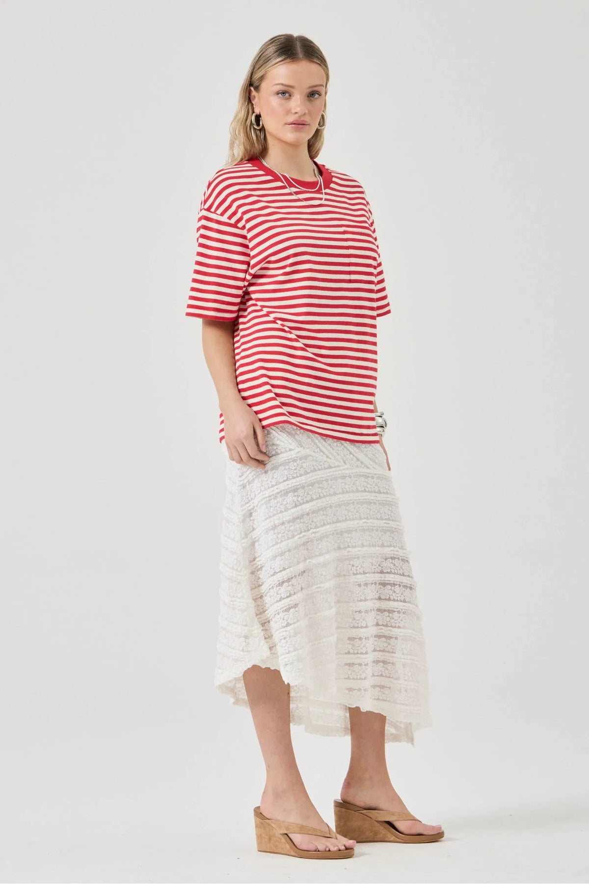 Off Duty Tee - Candy Stripe