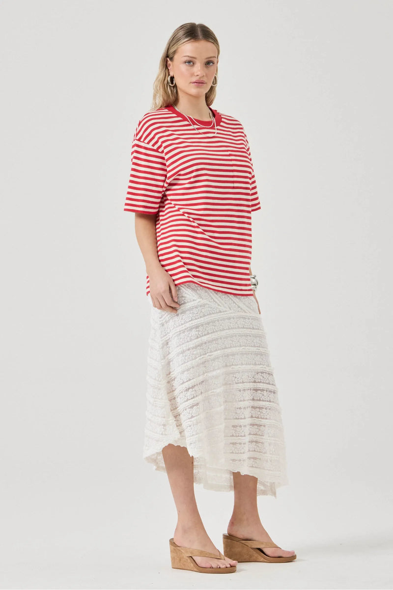 Off Duty Tee - Candy Stripe
