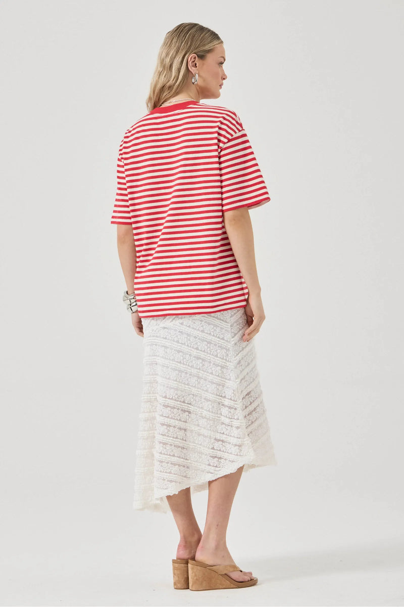 Off Duty Tee - Candy Stripe
