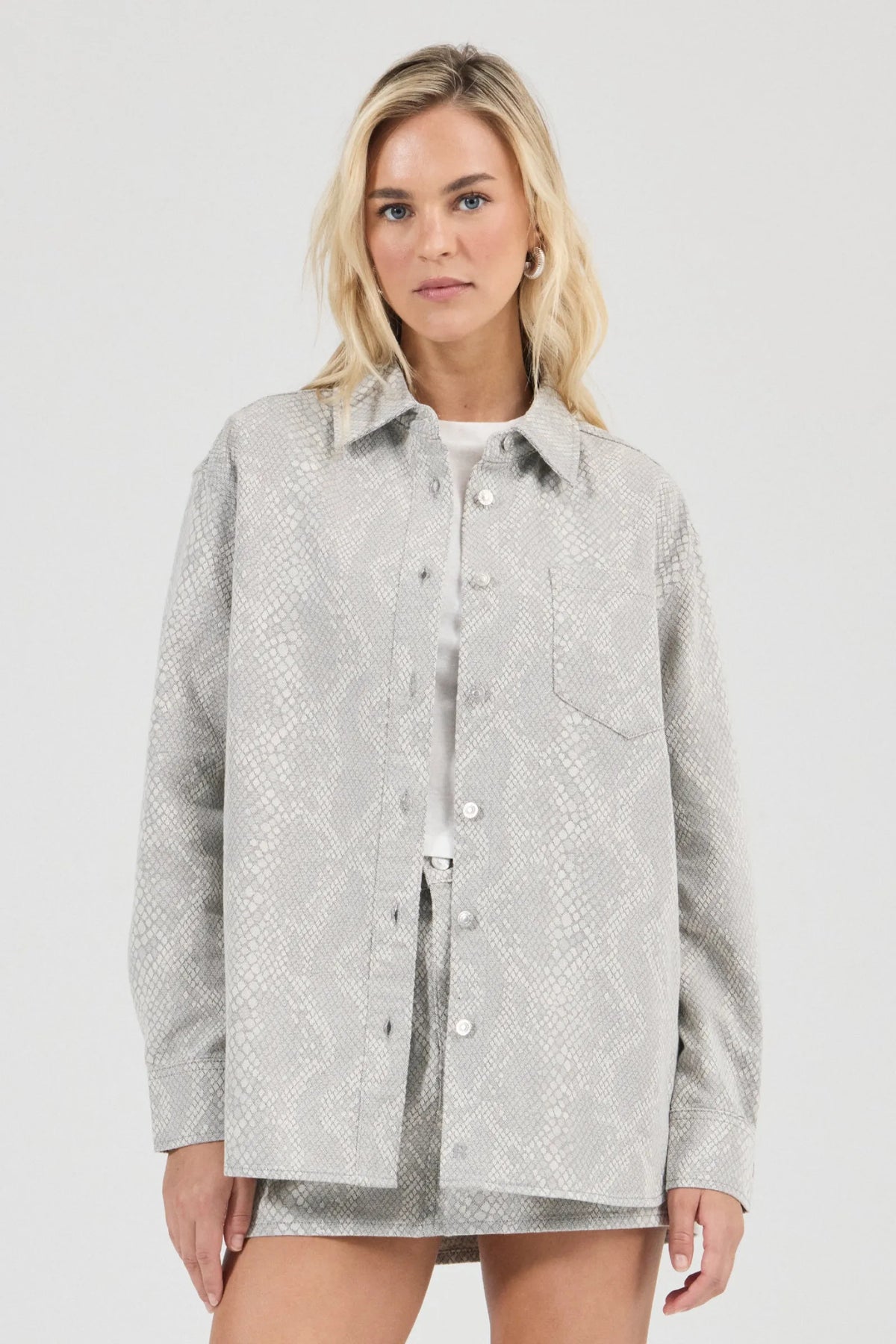 Drift Oversized Denim Shirt - Python