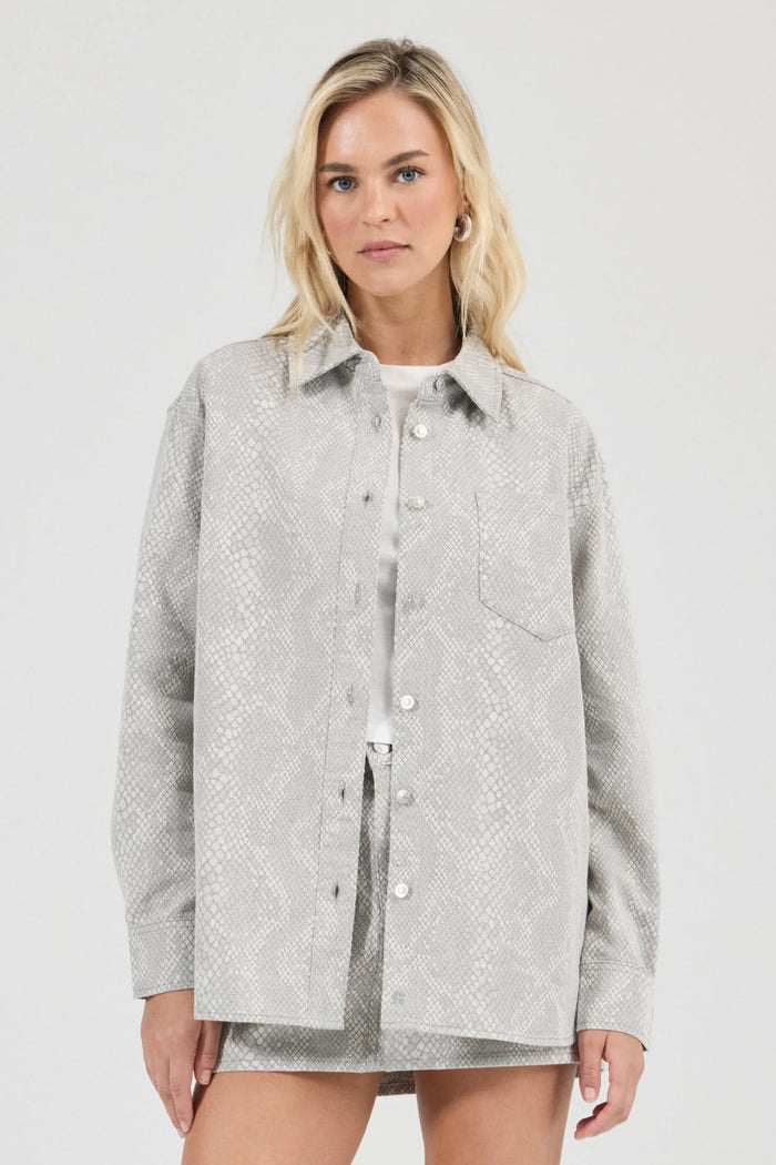 Drift Oversized Denim Shirt - Python