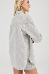 Drift Oversized Denim Shirt - Python