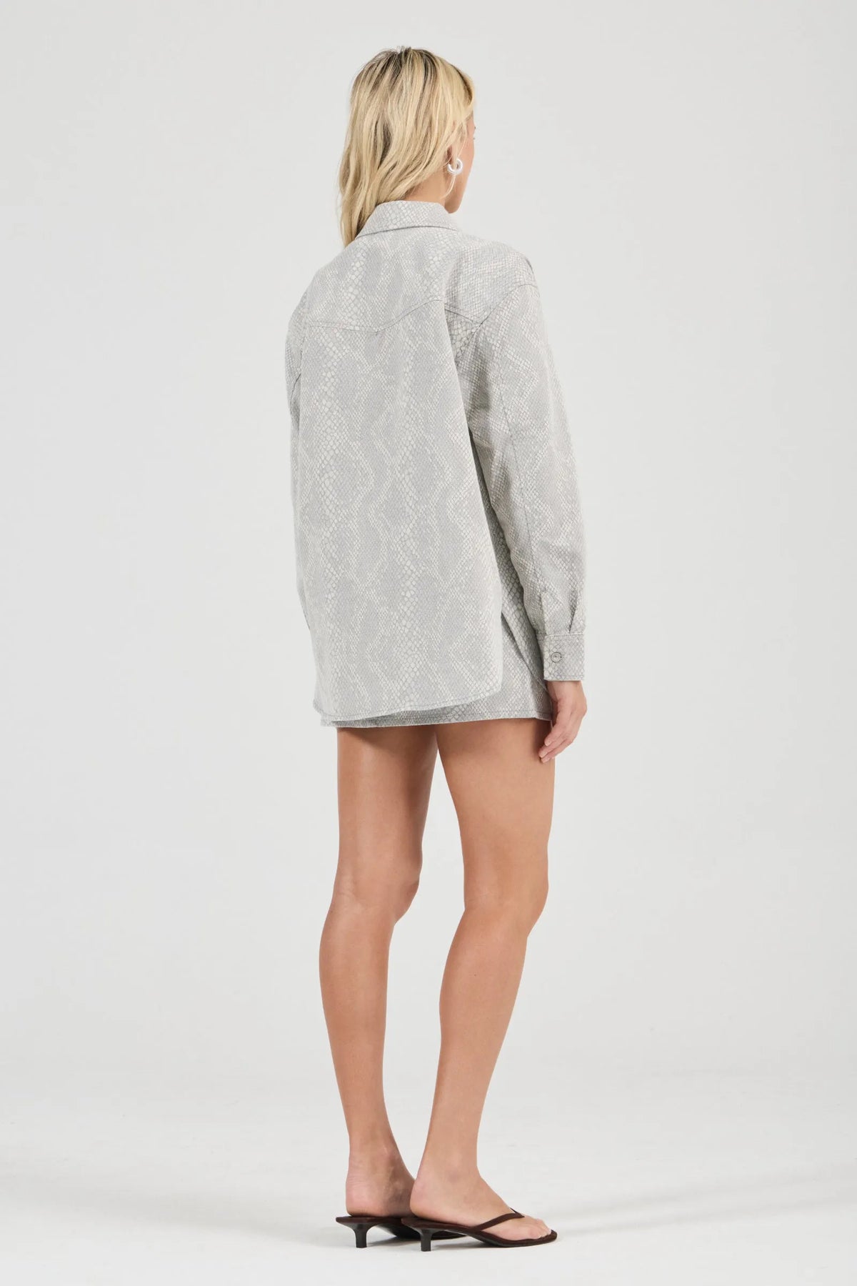 Drift Oversized Denim Shirt - Python
