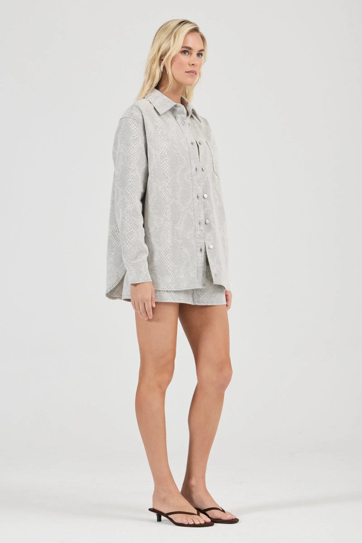 Drift Oversized Denim Shirt - Python