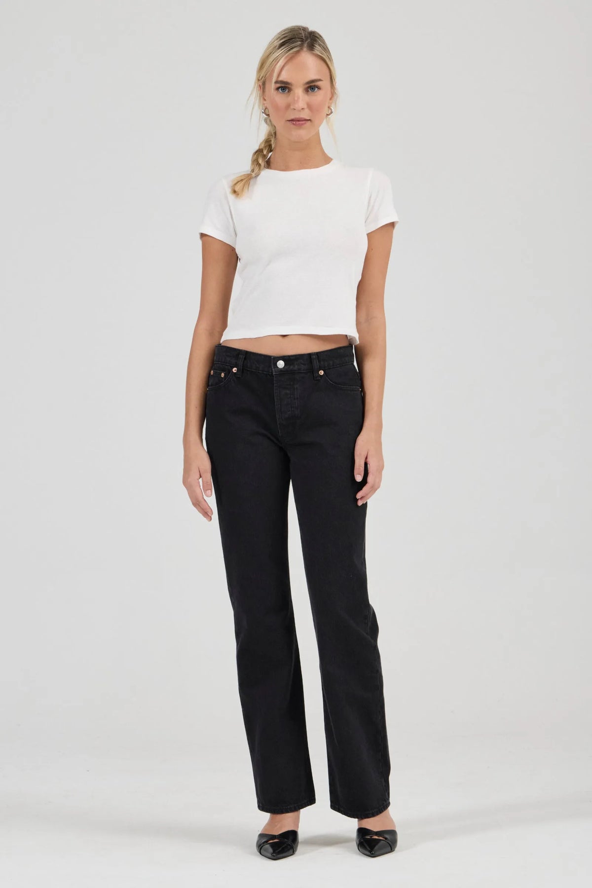 Meg Straight Jean - Vice Washed Black