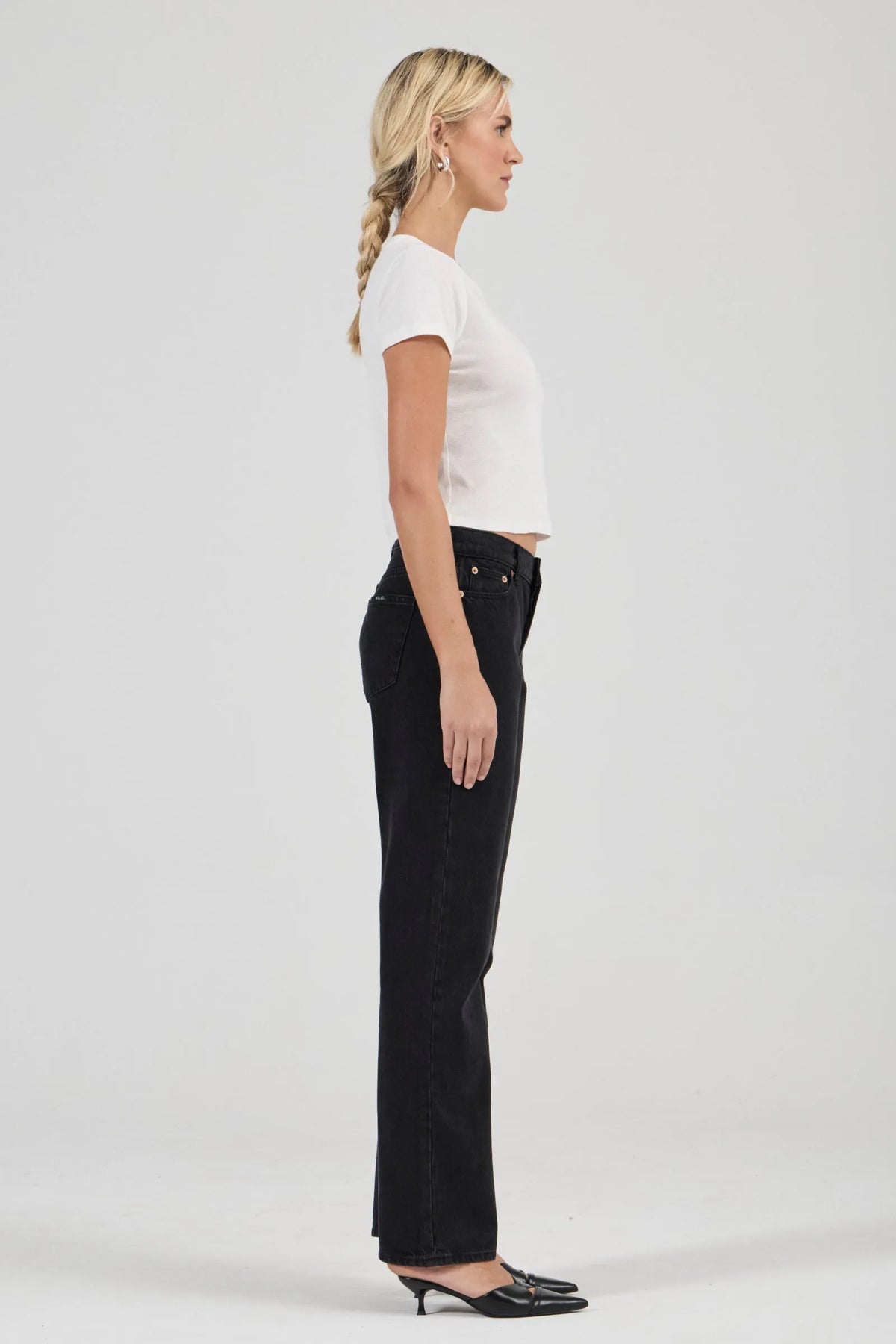 Meg Straight Jean - Vice Washed Black