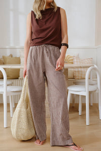 Resort Pant - Chocolate Gingham
