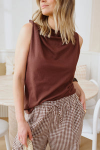 Resort Pant - Chocolate Gingham