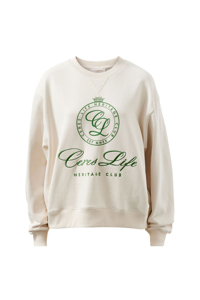 Romy Crew - Buff Pistachio Club Logo