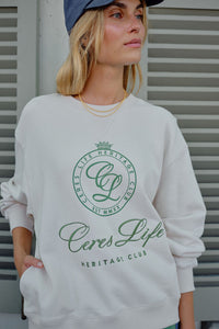 Romy Crew - Buff Pistachio Club Logo